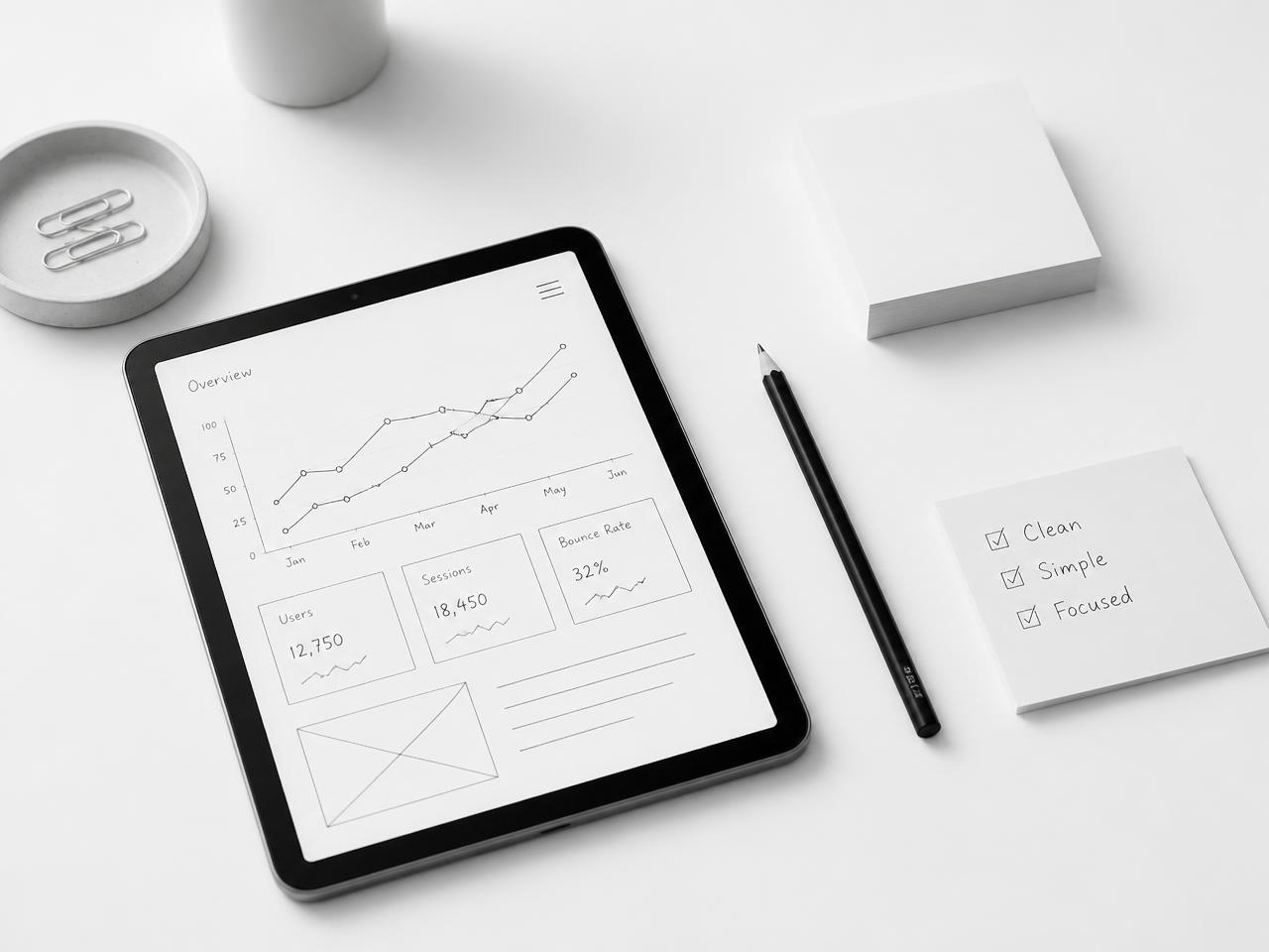 Monochrome ecommerce storefront and checkout interface